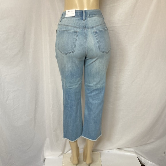 CITY BLUES Eco-Friendly Denim Women Tummy Control Size 6/28 Cropped Raw Hem NWT - Picture 6 of 8